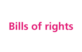 The 7 bills of rights drafted by the Youth Forum and presented to relevant decision makers.
